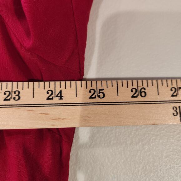 Torrid Womens Red Emma Babydoll Button Up Tunic Size 1X Drapey Lightweight - Picture 8 of 11